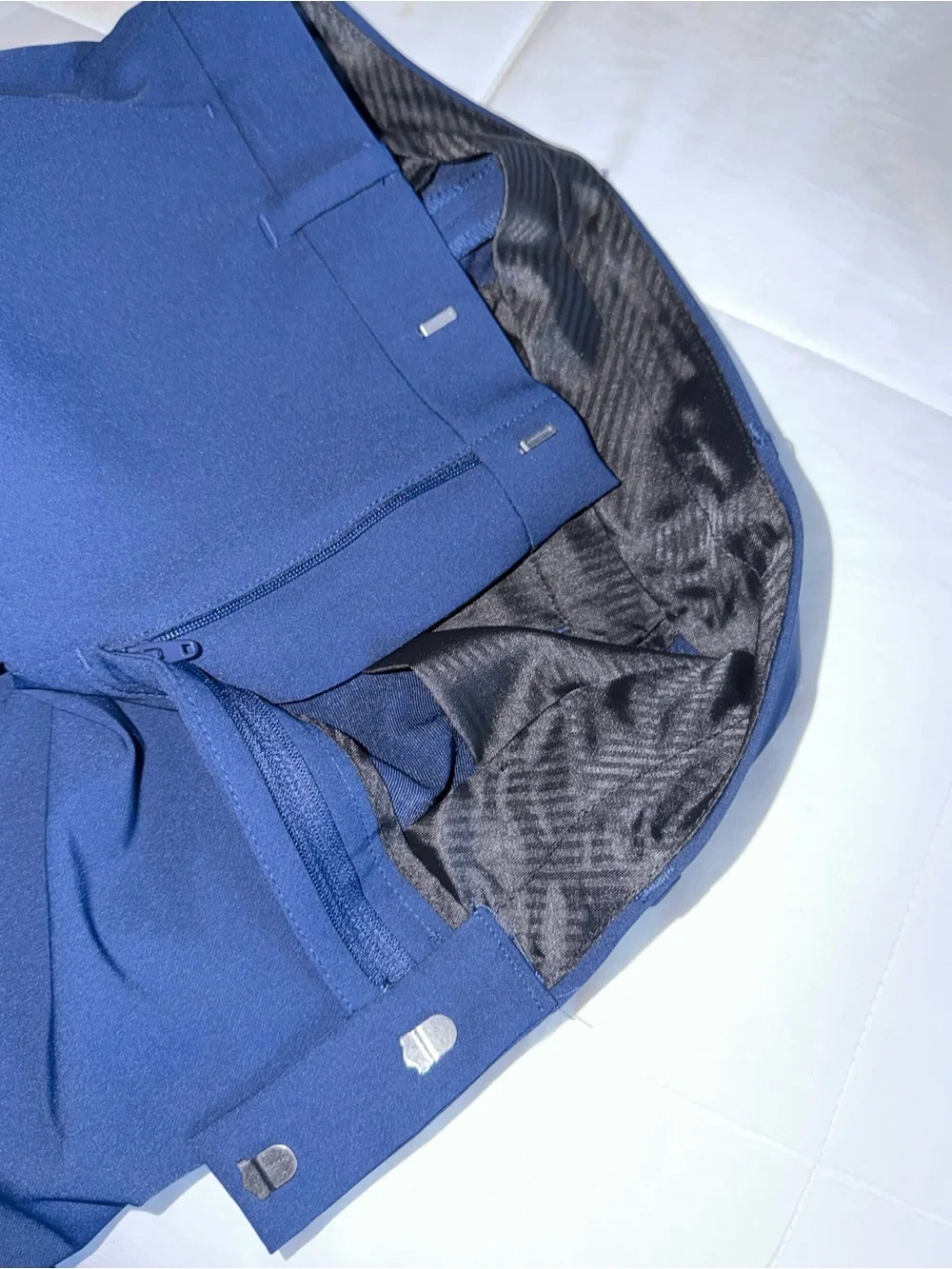 Boys Calvin Klein Navy Tailored Dress Pants - 16